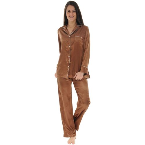 Textil Mulher Pijamas / Camisas de dormir Christian Cane JAYNE Castanho
