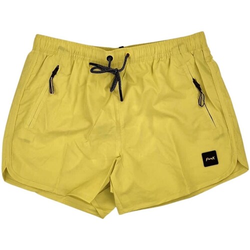 Textil Homem Fatos e shorts de banho Toalha de praia FK23-2003 Amarelo
