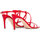 Sapatos Mulher Sandálias Ncub MONY-17-PREWI-ROSSO Vermelho