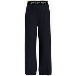 Textil Rapariga Calças Calvin Klein Jeans IG0IG01853 LOGO TAPE-BEH BLACK Preto