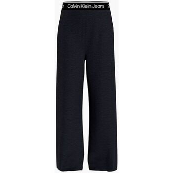 Textil Rapariga Calças Calvin Klein Jeans IG0IG01853 LOGO TAPE-BEH BLACK Preto