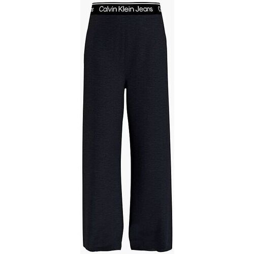 Textil Rapariga Calças Calvin Klein Jeans advanced IG0IG01853 LOGO TAPE-BEH BLACK Preto