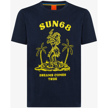 Textil Homem T-shirts e Pólos Sun68  Azul
