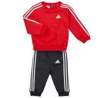 Textil Rapaz Conjunto Iniki adidas Sportswear 3S JOG Vermelho / Branco / Preto