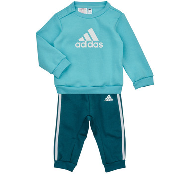 Textil Criança Conjunto Adidas Sportswear BOS LOGO JOG Azul / Branco / Marinho