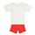 Textil Criança Conjunto Adidas Sportswear DY MM T SUMS Branco / Vermelho