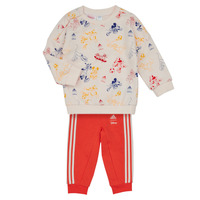 Textil Criança Conjunto adidas and Sportswear DY MM JOG Branco / Ouro / Vermelho