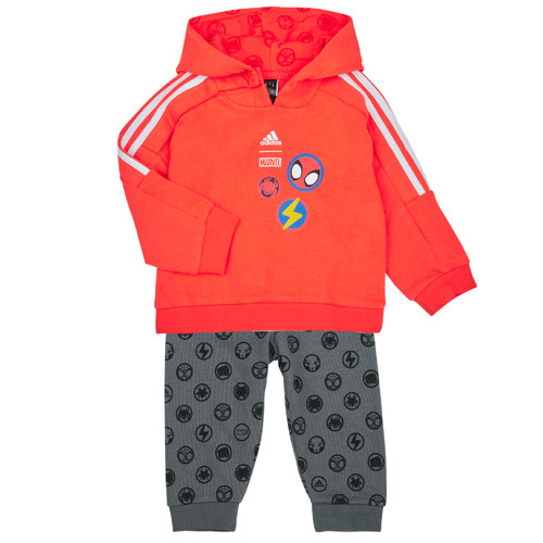 Textil Criança Conjunto Adidas ninos Sportswear DY SM JOG Vermelho / Branco / Cinza