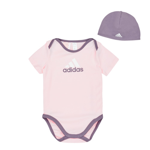 Textil Rapariga Pijamas / Camisas de dormir hilo adidas Sportswear GIFT SET Rosa / Violeta