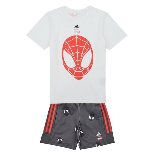 Textil Rapaz Conjunto art Adidas Sportswear LB DY SM T SET Branco / Vermelho