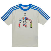 Textil Criança T-Shirt mangas curtas Adidas cast Sportswear LK DY MM T Branco / Azul