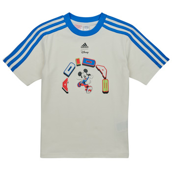 Textil Criança T-Shirt mangas curtas Adidas Sportswear LK DY MM T Branco / Azul