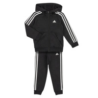 Textil Criança Todos os fatos de treino Adidas Sportswear LK 3S SHINY TS Preto / Branco