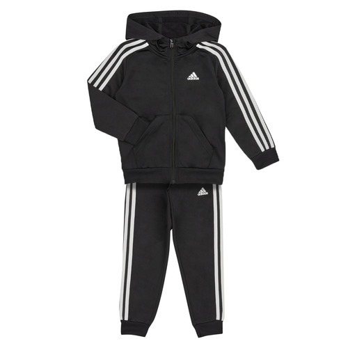 Textil Rapaz Todos os fatos de treino Adidas Sportswear LK 3S SHINY TS Preto / Branco