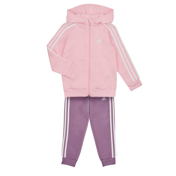Textil Rapariga Todos os fatos de treino Adidas Sportswear LK 3S SHINY TS Rosa / Violeta