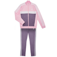 Textil Rapariga Todos os fatos de treino Wars Adidas Sportswear 3S TIBERIO TS Rosa / Branco / Violeta