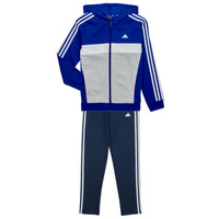 Teupper Rapaz Todos os fatos de treino Adidas Sportswear 3S TIB FL TS Azul / Cinza