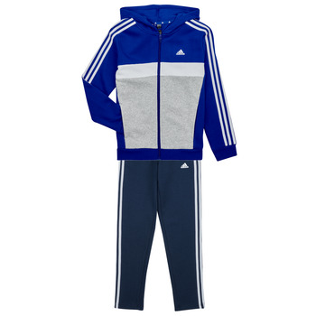 Textil Rapaz Todos os fatos de treino Adidas Sportswear 3S TIB FL TS Azul / Cinza
