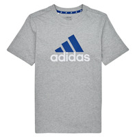 Textil Rapaz T-Shirt mangas curtas adidas york Sportswear BL 2 TEE Cinza / Branco / Azul