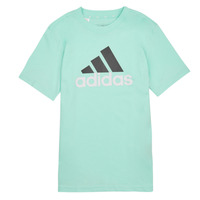 Textil Criança T-Shirt mangas curtas adidas boyfriend Sportswear BL 2 TEE Azul / Branco / Preto
