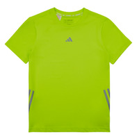 Textil shippingça T-Shirt mangas curtas adidas Performance RUN 3S TEE Verde / Prata