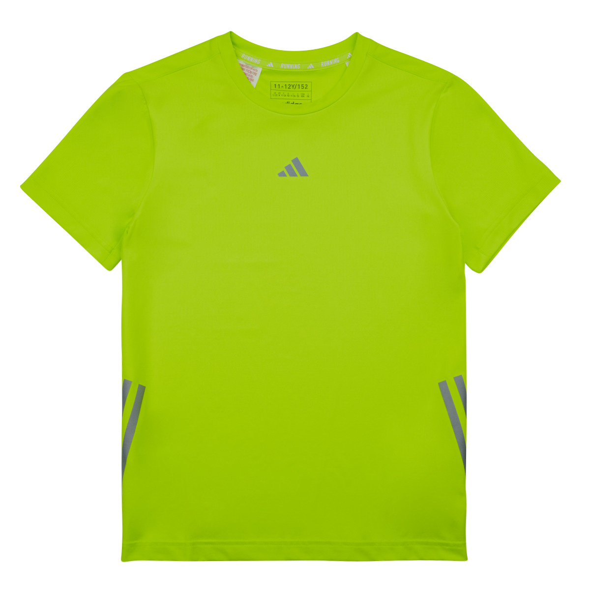 Textil Criança T-Shirt mangas curtas adidas Performance RUN 3S TEE Verde / Prata