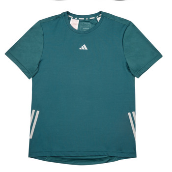 Textil Criança T-Shirt mangas curtas adidas Performance RUN 3S TEE Verde / Cinza