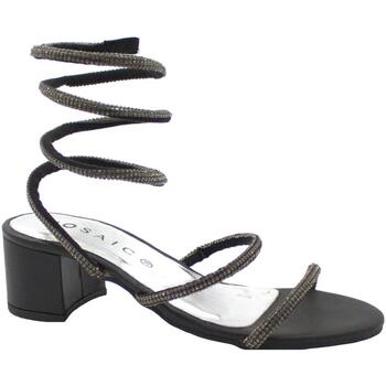 Sapatos Mulher Sandálias Mosaic MOS-E23-STRIPHI-BL Preto