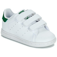Sapatos Criança Sapatilhas youtube adidas Originals STAN SMITH CF I Branco / Verde