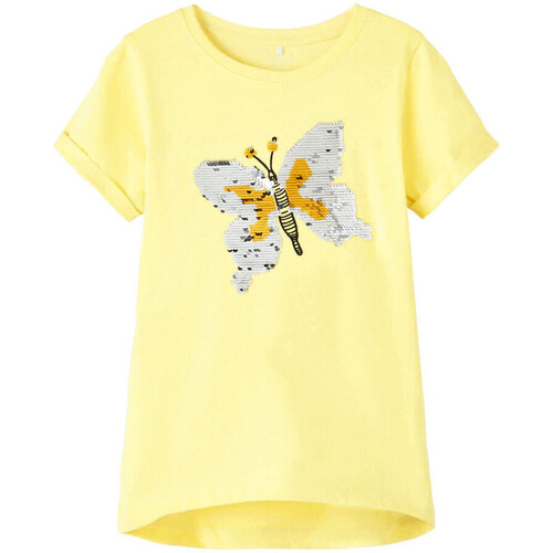 Textil Rapariga T-shirts e Pólos Name it  Amarelo