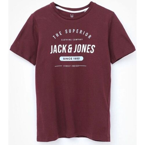 Textil Rapaz T-shirts e Pólos Jack & Jones 12190364 HERRO-PORT ROYALE Vermelho