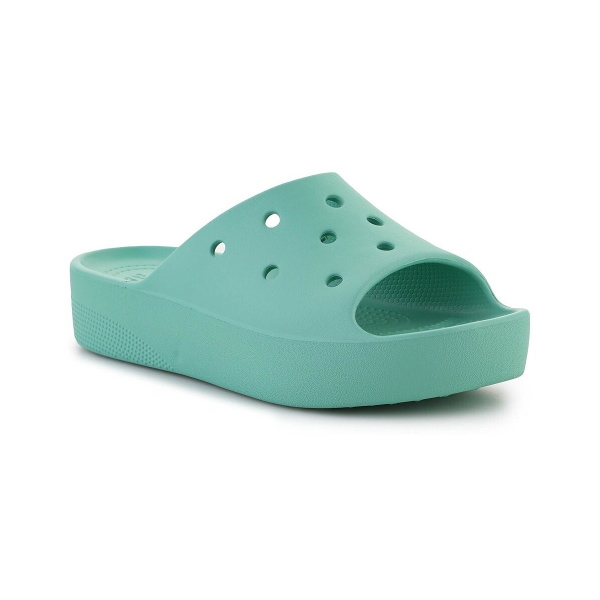 Sapatos Mulher Chinelos Crocs Classic Platform Slide Verde