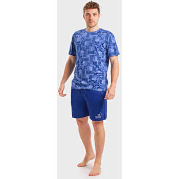 Textil Homem Pijamas / Camisas de dormir Munich DH0355 Azul