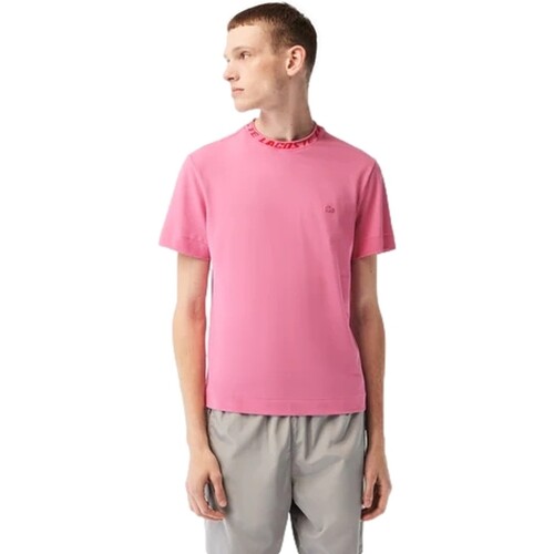 Textil Homem T-Shirt mangas curtas Lacoste  Rosa
