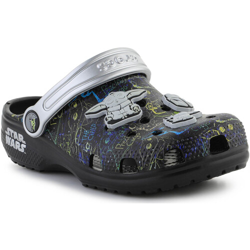 Sapatos Rapaz Sandálias Crocs Classic Grogu Clog T Black 207893-001 Multicolor