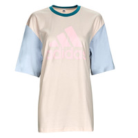 Textil Mulher T-Shirt mangas curtas adidas release Sportswear BL BF TEE Bege / Azul