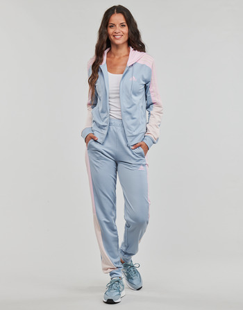 Textil Mulher Todos os fatos de treino studio adidas Sportswear BOLDBLOCK TS Azul / Rosa