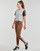 Textil Mulher Collants Adidas Sportswear LIN LEG Castanho / Branco