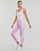 Textil Mulher Collants month Adidas Sportswear 3S HLG Lilás / Branco