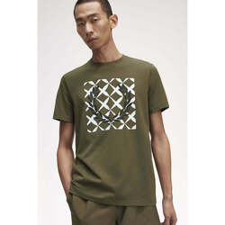 Textil Homem T-shirts e Pólos Fred Perry M5627-Q55-4-3 Verde