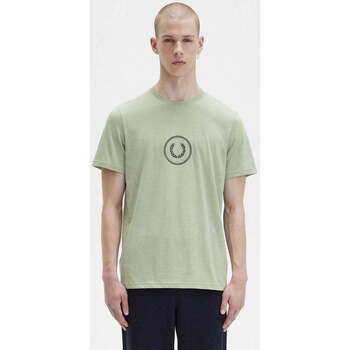 Textil Homem T-shirts e Pólos Fred Perry M5630-M37-4-3 Verde