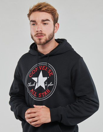 Converse GO-TO ALL STAR PATCH FLEECE PULLOVER HOODIE Preto