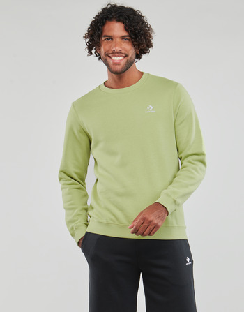 Textil Homem Sweats Converse GO-TO EMBROIDERED STAR CHEVRON FLEECE CREW SWEATSHIRT Verde