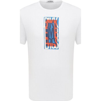 Textil Homem T-Shirt mangas curtas Bikkembergs BKK2MTS04 Branco