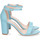 Sapatos Mulher Sandálias Ideal Shoes P-6398 Azul