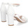 Sapatos Mulher Sandálias Ideal Shoes P-6398 Branco