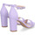 Sapatos Mulher Sandálias Ideal Shoes P-6398 Violeta