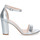 Sapatos Mulher Sandálias Ideal Shoes P-6398 Prata