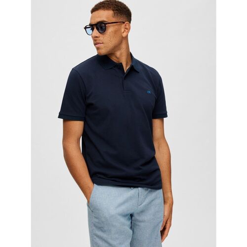 Textil Homem T-shirts e Pólos Selected 16087839 DANTE-NAVY BLAZER Azul