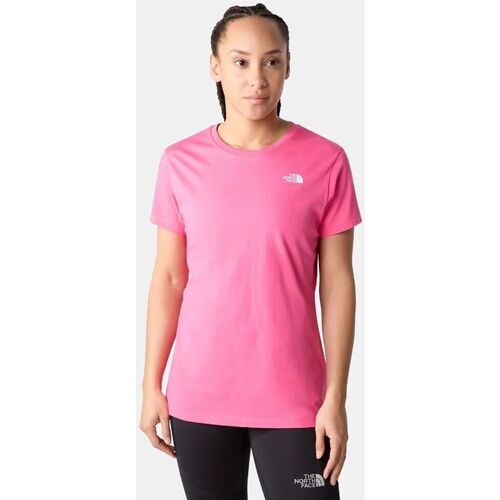 Textil Mulher Todos os sapatos The North Face NF0A4T1AN161 DOME TEE-PINK GLOW Rosa